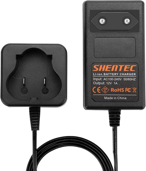 Shentec 12V Li ION Chargeur De Batterie Pour Black And Decker BL1110