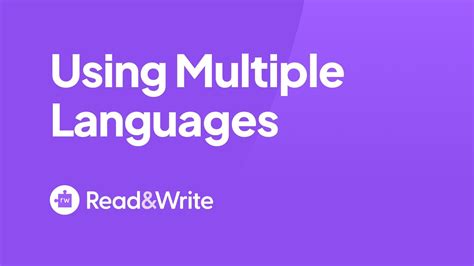 Read Write For Google Chrome Using In Multiple Languages YouTube