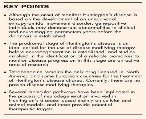 Huntington's disease : Current Opinion in Neurology