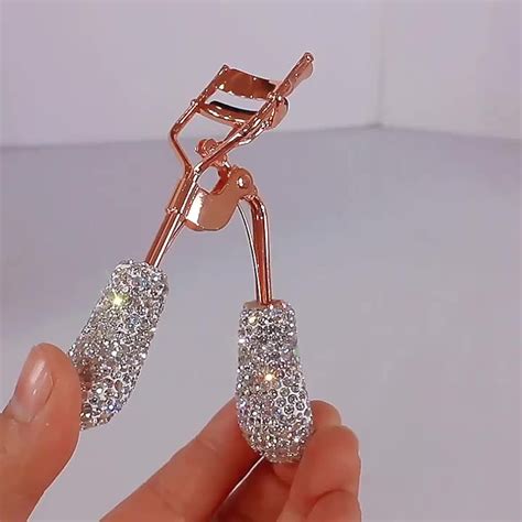 Luxury Custom Crystal Diamond Curling Eye Lashes Clip Cosmetic Makeup