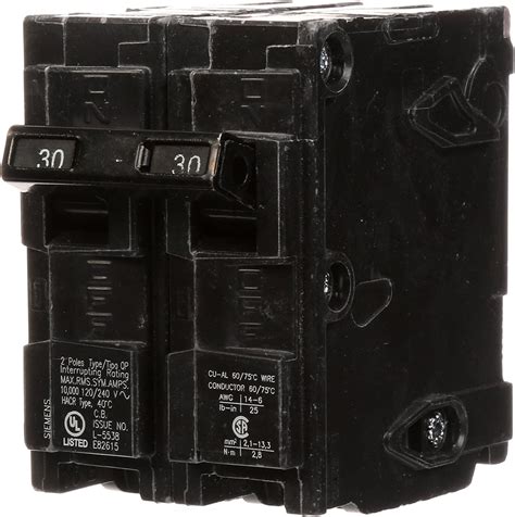 Siemens Hi Q Single Pole Type Qp Circuit Breaker Black