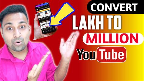 How To Convert Lakhs Into Millions In Youtube Youtube Views Count