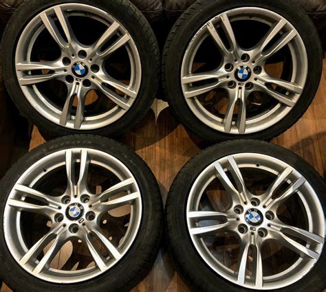 Bmw 3 Series F30 18 Inch M Sport Alloy Wheels 5 X 120 Genuine Staggered Style 400 F31 E90