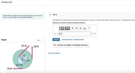 Solved Problem 8 25 A Wheel That Is Initially At Rest H