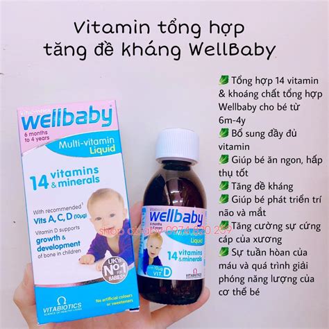 Vitamin Tổng Hợp Tăng đề Kháng Wellbaby Sirokẹo Bổ Sung Vitamin