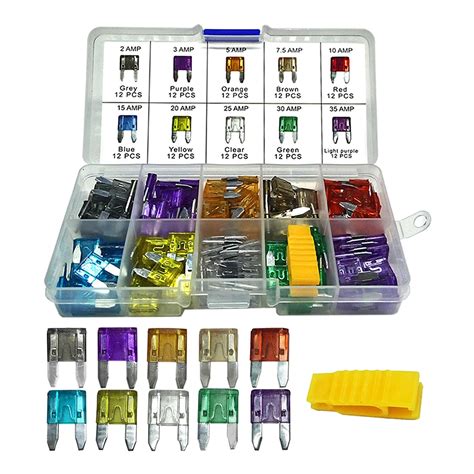 Buy MuHize Upgraded 12V Fuses 120pcs Car Mini Fuse Assorted Kit With