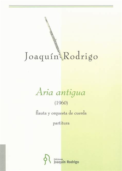 Aria antigua flute and orchestra Joaquín Rodrigo Tienda online