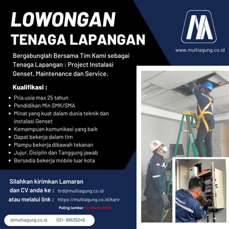 Pt Multindo Agung Tekniklowongan Multindo Agung Teknik