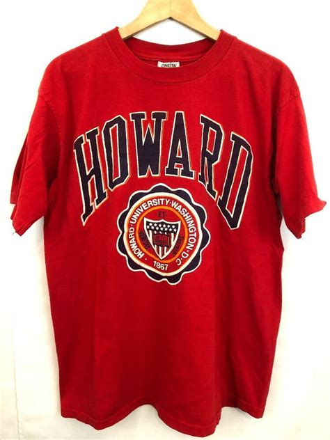 Vintage 90s Oneita T Shirt Xl Howard University Red Single Stitch