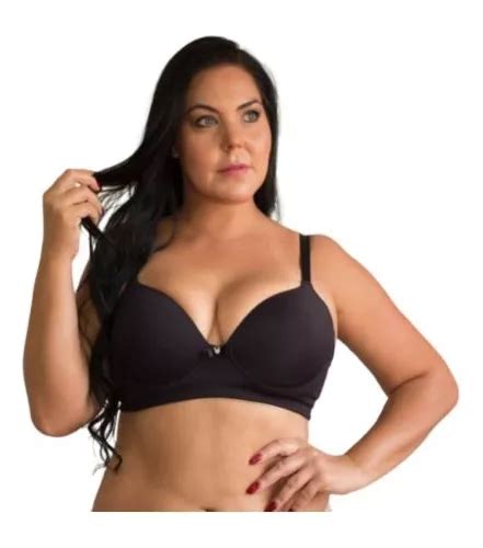 Sutiã Preto Nude Básico Liso Grande Plus Size Reforçado Aro