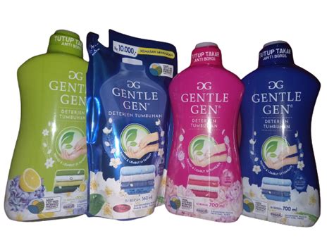 Gentle Gen Deterjen Cair Konsentrat Botol 700 Ml Pouch 360ml Lazada