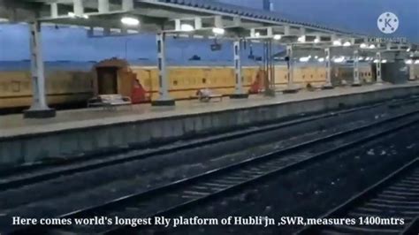 Worlds Longest Railway Platform Hubli04082021 Youtube