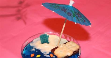 Tropical Blue Jello Island Dessert | What's Cookin' Italian Style Cuisine