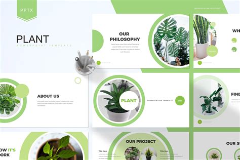 Plant Powerpoint Template Presentation Templates Creative Market