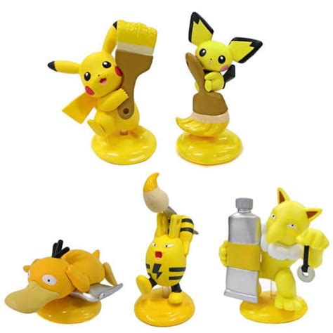 駿河屋 全5種セット 「ポケットモンスター パレットカラーコレクション～yellow～ 」（トレーディングフィギュア）