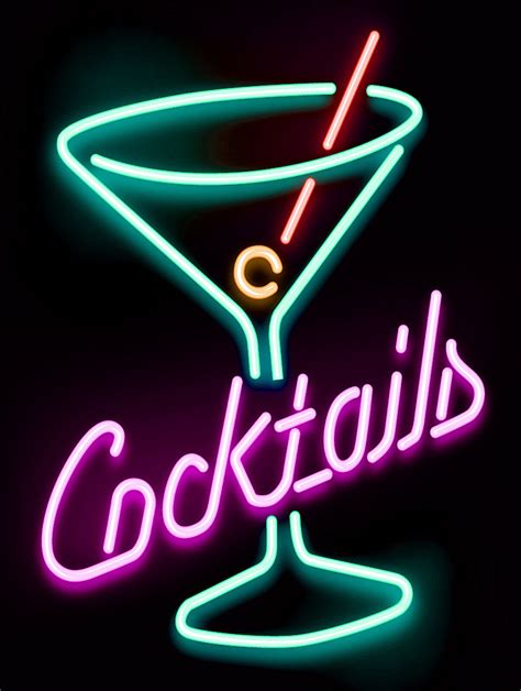 Neon Martini Sign