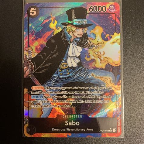 Sabo OP04 083 SR Parallel Alt Art One Piece CCG English Values MAVIN