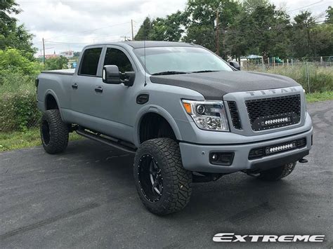 2016 Nissan Titan Xd 20x12 Moto Metal Wheels 35x125r20 Nitto Tires Rough Country 6 Inch