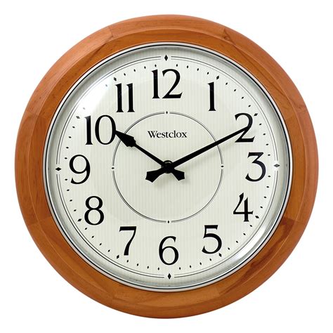 Westclox Wood Wall Clock And Reviews Wayfair