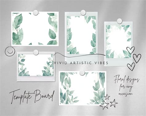 Watercolor Greenery Clipart Set With Eucalyptus Leaves Etsy