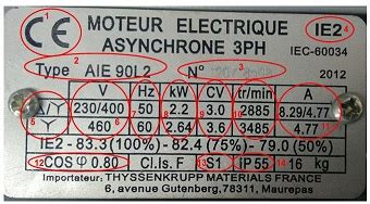 Lire la plaque signalétique d un moteur Pompe moteur fr Pompe Moteur