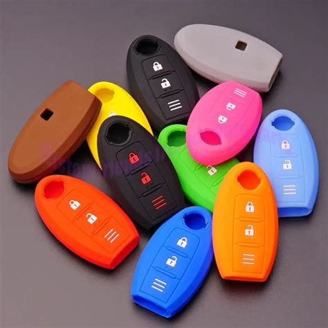 Key Silicone Rubber Car Key Fob Cover Case Shell For Nissan