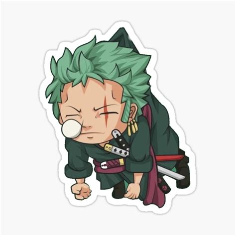 Sleepy Zoro Sticker For Sale By Thsid Redbubble