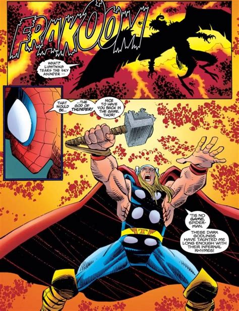 Thor And The Inferior Spider Man Thor Comic Art Marvel Comics