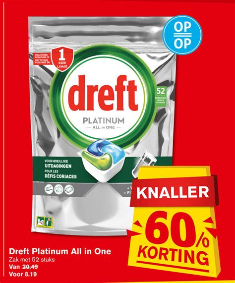 Dreft Platinum All In One Aanbieding Bij Hoogvliet