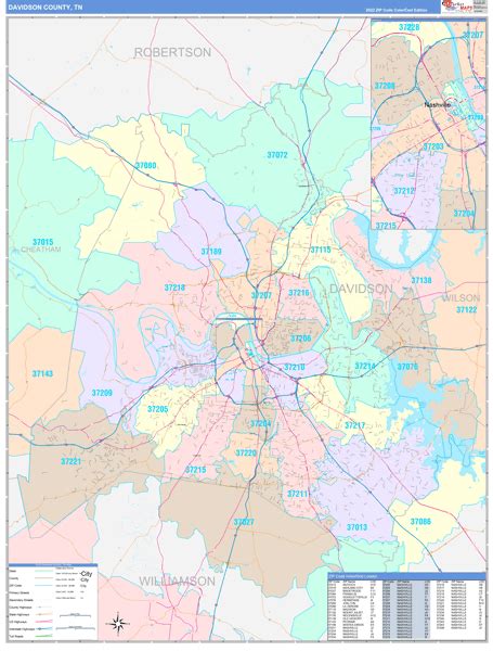 Maps of Davidson County Tennessee - marketmaps.com