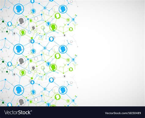 Social Media Background Network Concept Royalty Free Vector