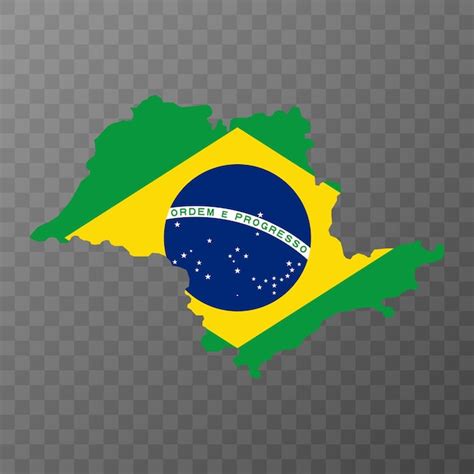 Premium Vector Sao Paulo Map State Of Brazil Vector Illustration