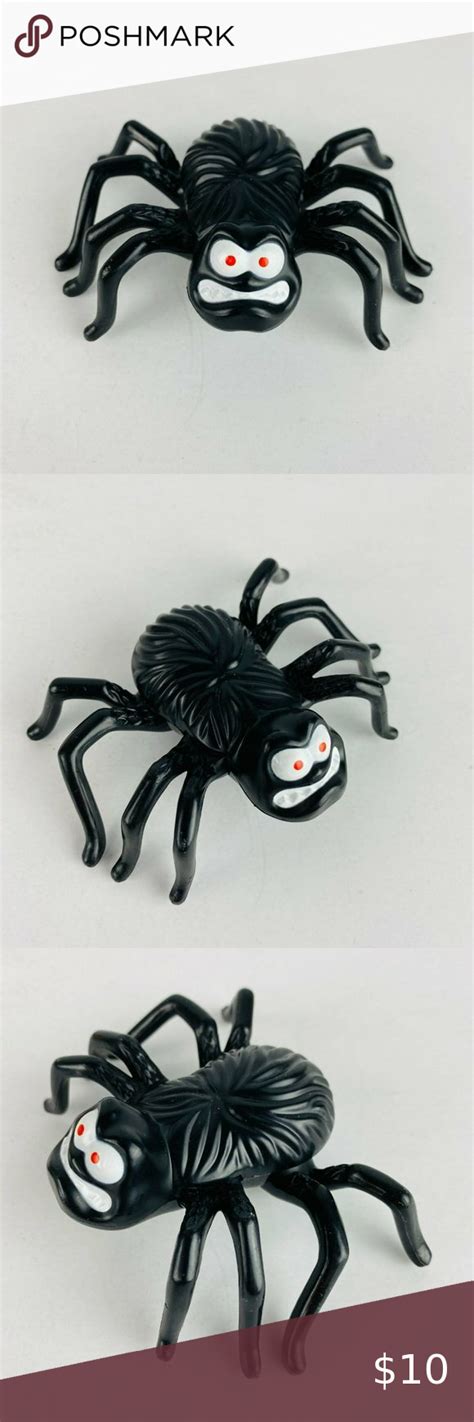 Burger King 1993 Kids Club Pranks Meal Toy Figure Black Spider Angry ...