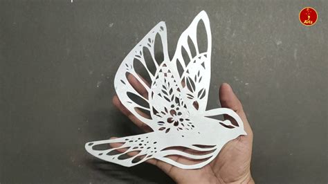 How To Make Paper Cutting Bird Paper Craft Paper Cutting Tutorial