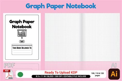 Graph Paper Notebook Graphic by 2masudrana4 · Creative Fabrica