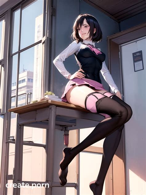 Thigh High Socks Noon Classroom Hentai AI Porn