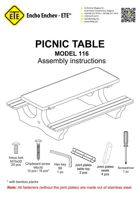 Mesa De Picnic By Encho Enchev Ete