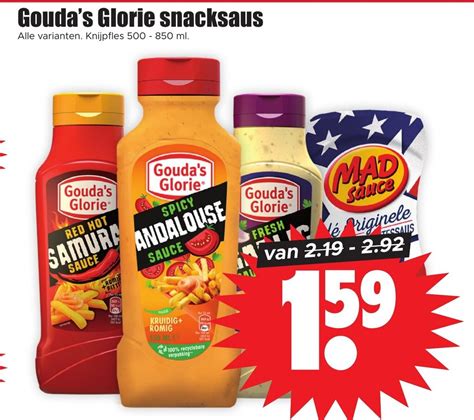 Gouda S Glorie Snacksaus Alle Varianten Knijpfles Ml