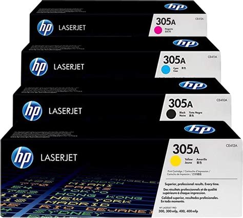 Hp Original 305a Toner Cartridge Ce410a Ce411a Ce412a Ce413a 4pack Black Cyan