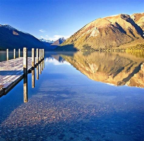 Blue Lake Nelson New Zealand National Parks Places To Visit New