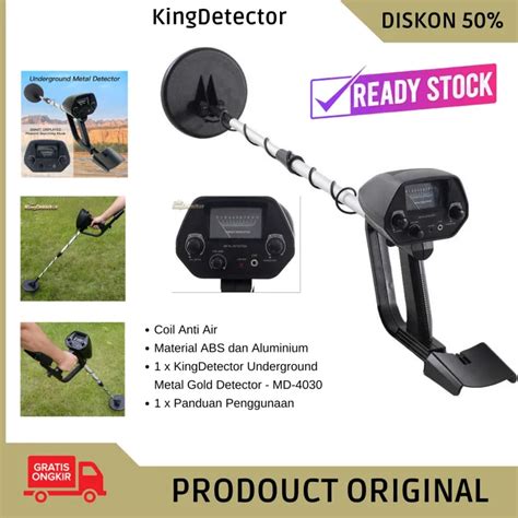 Cod Kingdetector Underground Metal Gold Detector Alat Pendeteksi Emas