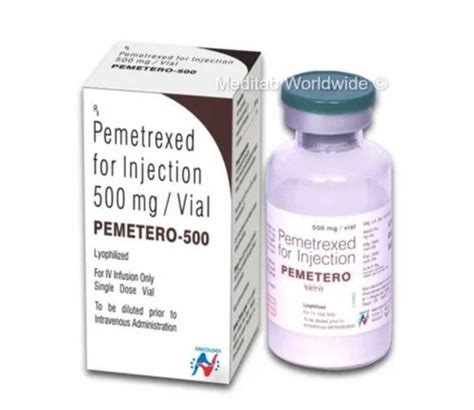 Pemetrexed Pemetero 500 Mg Injection Hetero 1 Vial At Rs 1500 Vial Pemetrexed Injection In