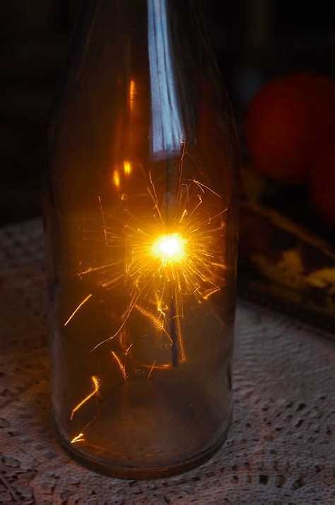 Free Images Glass Sparkler Spark Flame Glow Drink Bottle