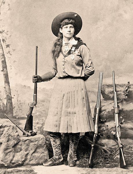 Annie Oakley Who Earned Worldwide Notoriety For Her Shootist Skills