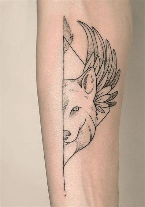 Tatuagem De Lobo Minimalista Dise O Del Tatuaje De Lobo Tatuaje Lobo