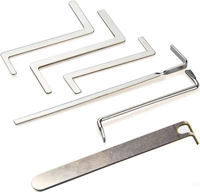 6 Pieces Tension Wrench Tool Set, Locksmith Lock Picking Tools