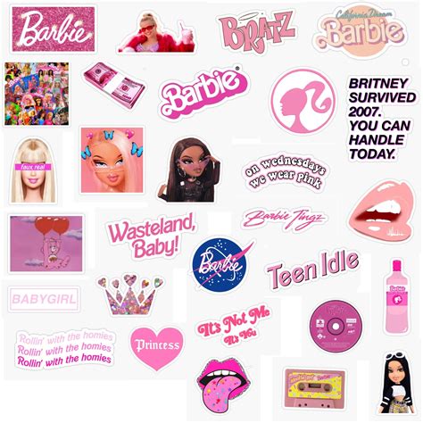 Barbie Aesthetic Sticker Pack Sticker By Lauren53103 In 2021 Iphone