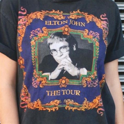 Gildan Shirts Vintage Elton John Tour Shirt Singer Shirt King Of Pop Graphic Tshirt Poshmark