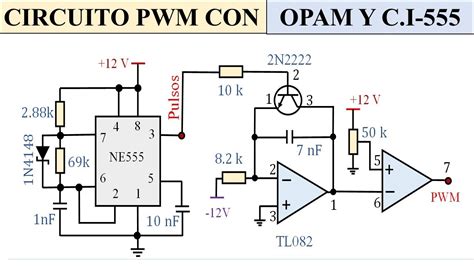 Pwm Con Amplificador Operacional Y Timer Simulaci N En Multisim