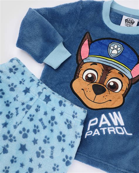 Pijamas Patrulha Canina - Riachuelo | Pijama longo infantil fleece Patrulha Canina Chase 2-6A ...